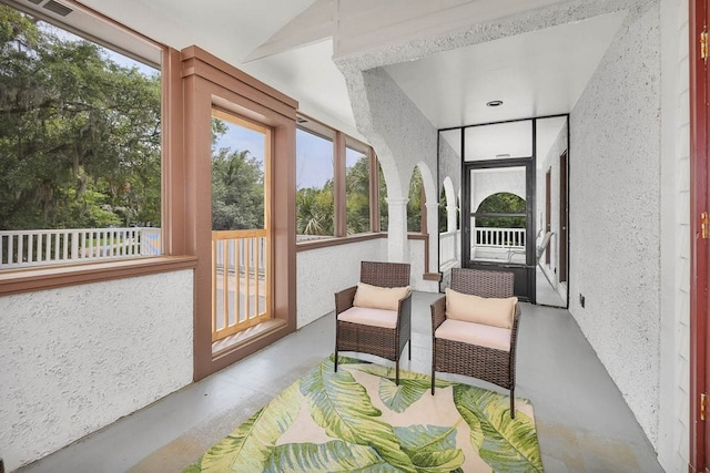 view of sunroom / solarium