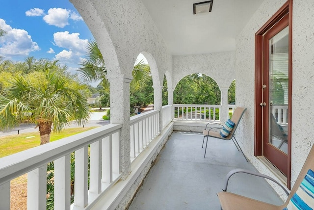 view of balcony