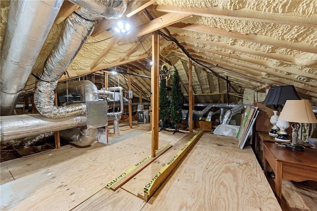 view of attic