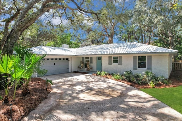 ranch-style house with a garage