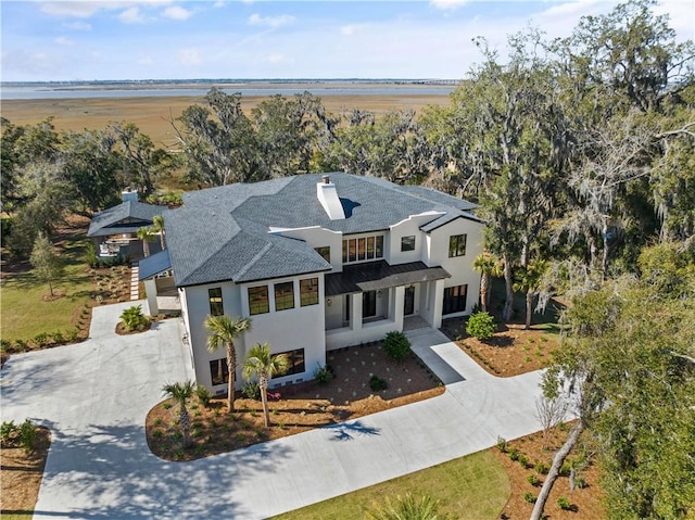 birds eye view of property