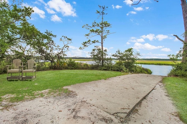 1020 NE Pine Point Ln, Townsend, GA 31331 - view of home's community featuring a water view and a lawn