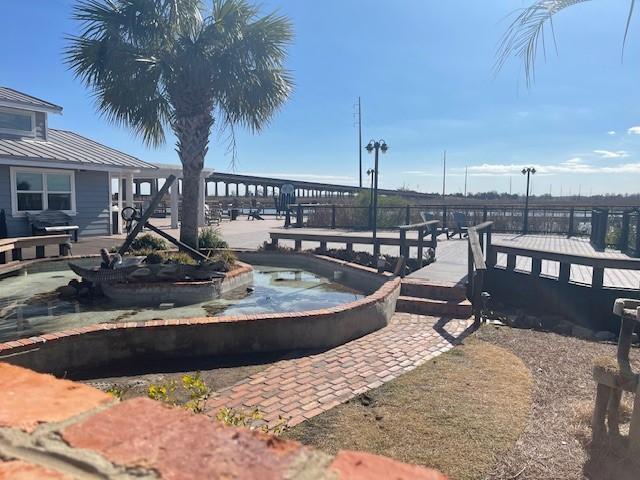 view of dock area