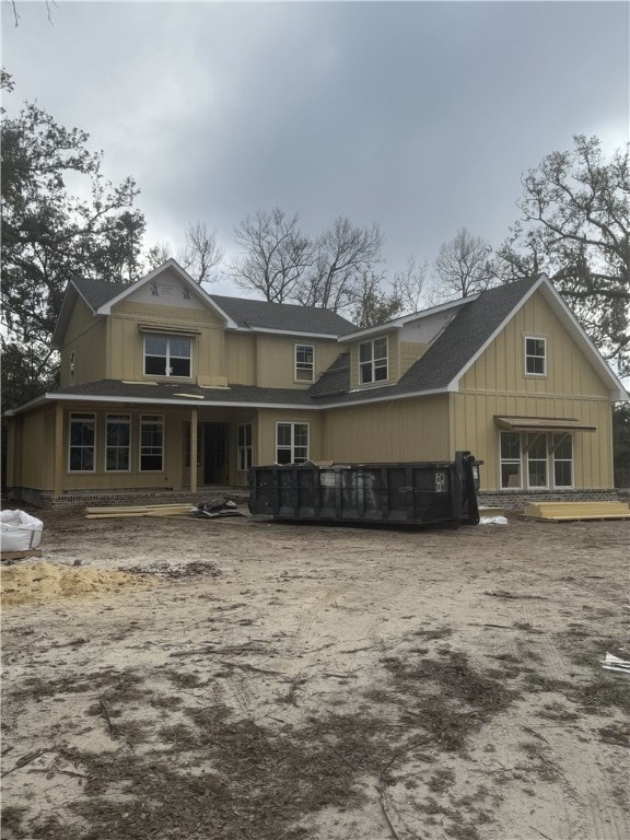 view of rear view of property