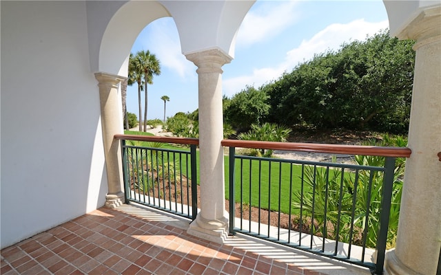 view of balcony