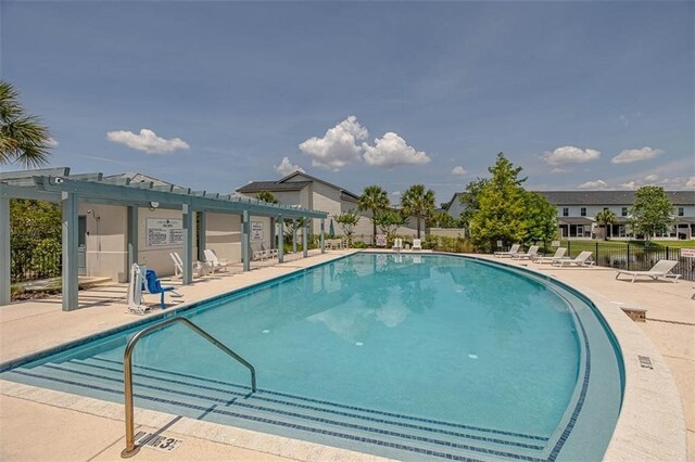 view of pool with a patio