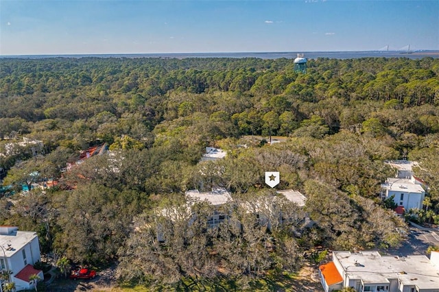 1175 N Beachview Dr Unit 279, Jekyll Island, GA 31527 - aerial view of a heavily wooded area