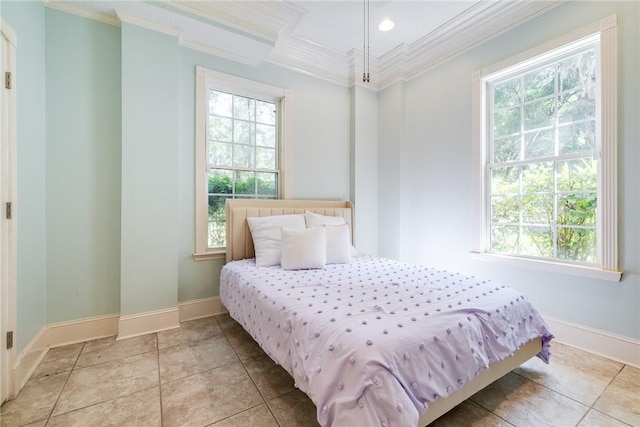 1151 W Mission Ln SE, Darien, GA 31305 - bedroom featuring crown molding and baseboards