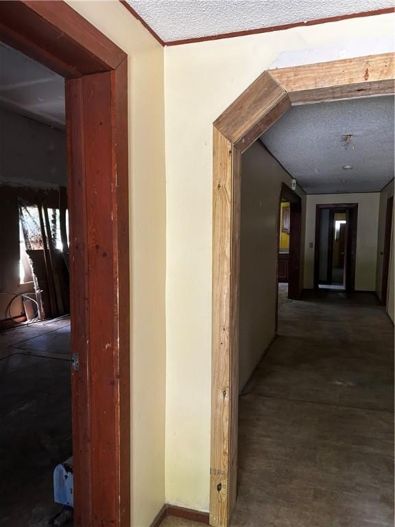 802 Congress St, Waycross, GA 31501 - hallway featuring a textured ceiling