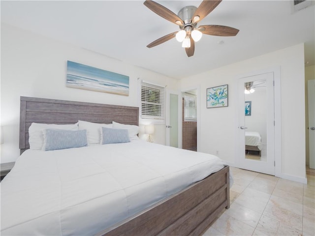 900 Mallory St, Saint Simons Island, GA 31522 - bedroom featuring a ceiling fan