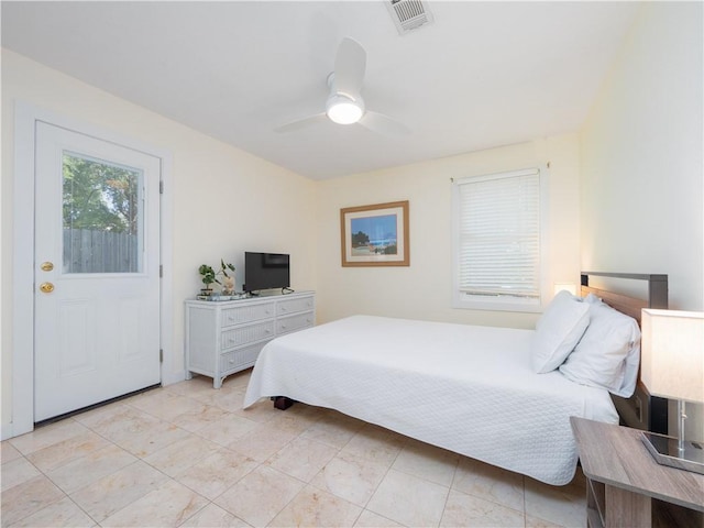 900 Mallory St, Saint Simons Island, GA 31522 - bedroom with a ceiling fan