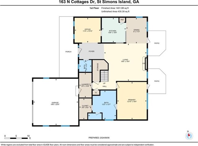 163 N Cottages Dr, Saint Simons Island, GA 31522 - view of home floor plan