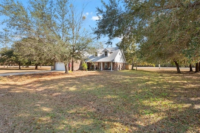 exterior space featuring a garage