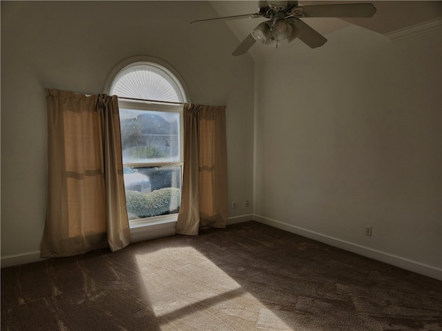 115 Simonton Way, Saint Simons Island, GA 31522 - unfurnished room with ceiling fan and dark colored carpet