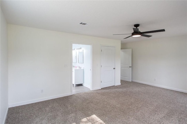 3 Dixon Ln, Blackshear, GA 31516 - empty room featuring carpet flooring, ceiling fan, and baseboards
