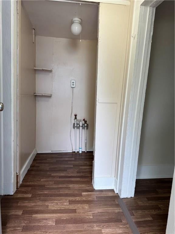 1108 George St, Brunswick, GA 31520 - laundry area featuring dark wood-style flooring
