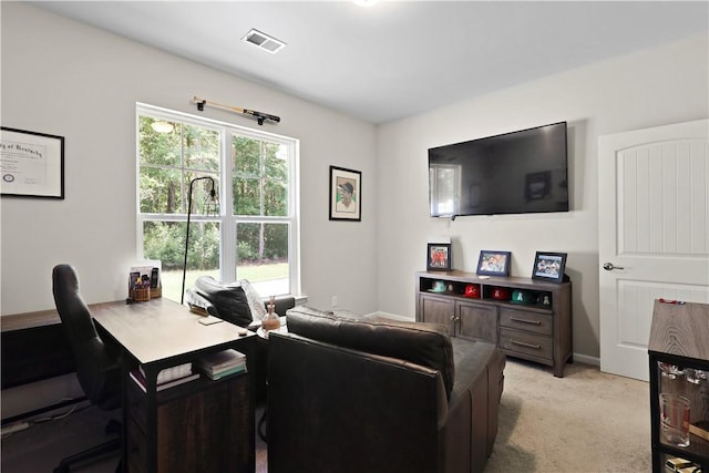 138 Clearwater Dr, Brunswick, GA 31523 - office area featuring light colored carpet