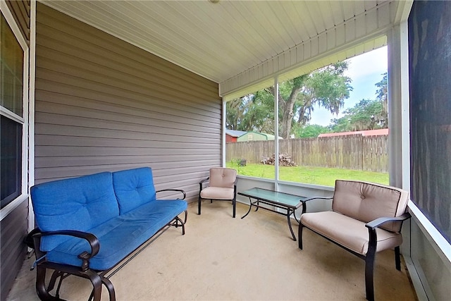 288 Bridgewater Ln, Darien, GA 31305 - sunroom / solarium featuring an outdoor living space
