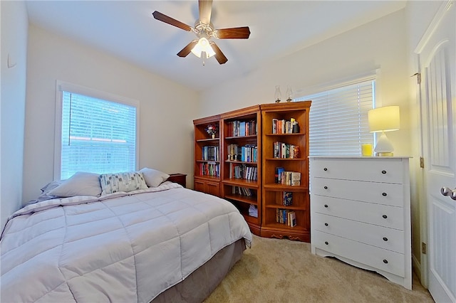 288 Bridgewater Ln, Darien, GA 31305 - bedroom featuring light colored carpet and ceiling fan