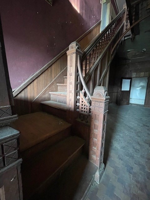 view of stairway