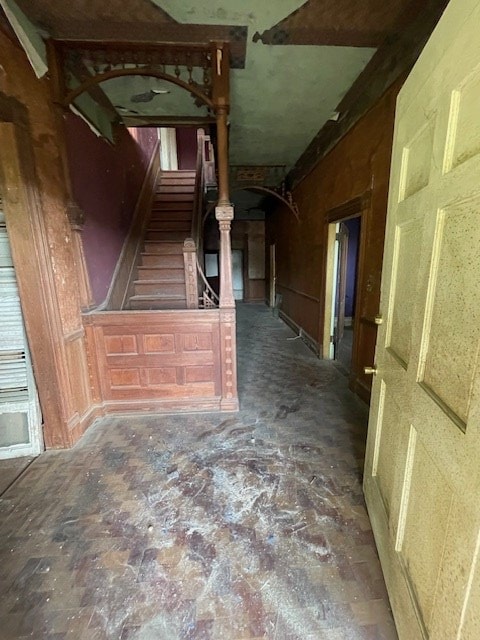 view of stairs