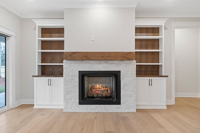 interior details with wood-type flooring