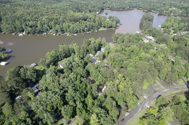 128A Montego Bay Rd, Milledgeville, GA 31061 - aerial view of property and surrounding area with a large body of water and a forest