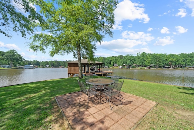 128A Montego Bay Rd, Milledgeville, GA 31061 - view of patio featuring a water view