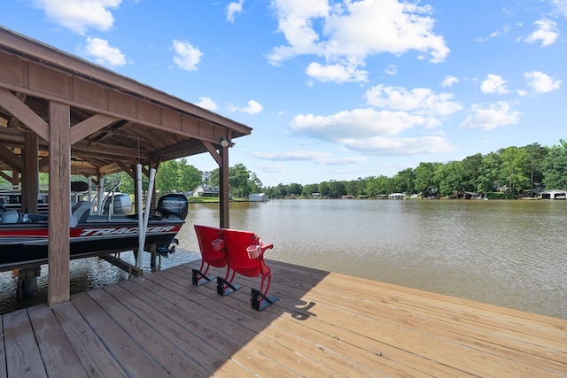 128A Montego Bay Rd, Milledgeville, GA 31061 - dock area featuring boat lift and a water view