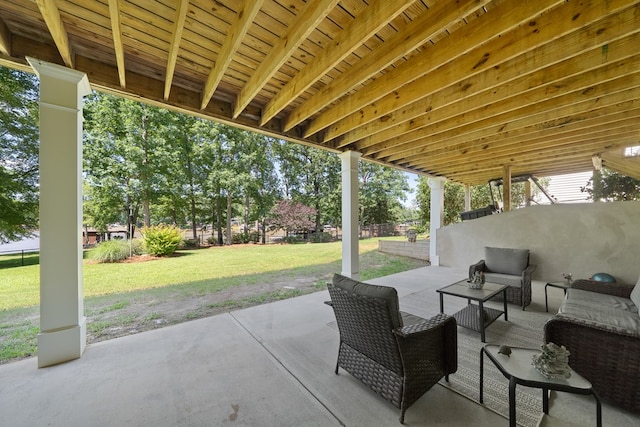128A Montego Bay Rd, Milledgeville, GA 31061 - view of patio / terrace with an outdoor hangout area
