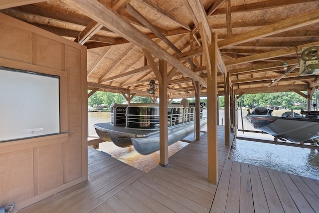 128A Montego Bay Rd, Milledgeville, GA 31061 - dock area featuring boat lift