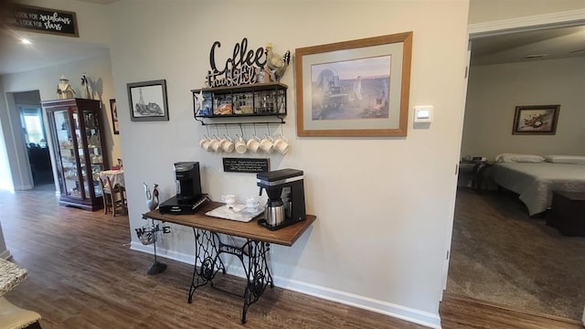 110 Colin Ln, Eatonton, GA 31024 - hallway with wood finished floors and baseboards