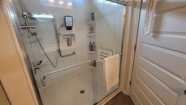 110 Colin Ln, Eatonton, GA 31024 - full bathroom featuring a stall shower and tile patterned flooring
