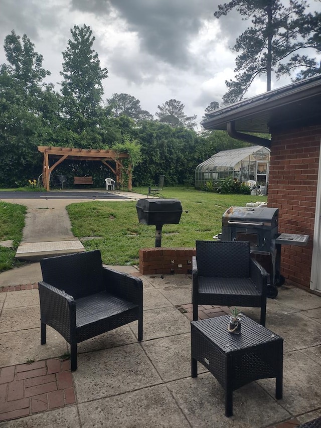 1745 Cedarwood Dr, Milledgeville, GA 31061 - view of patio with a pergola