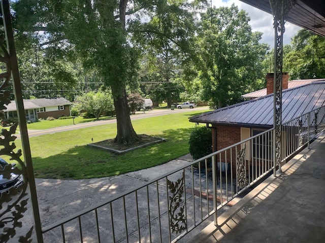 1745 Cedarwood Dr, Milledgeville, GA 31061 - view of patio with view of wooded area