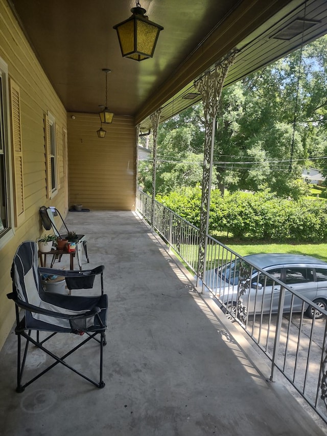 1745 Cedarwood Dr, Milledgeville, GA 31061 - view of patio featuring view of wooded area