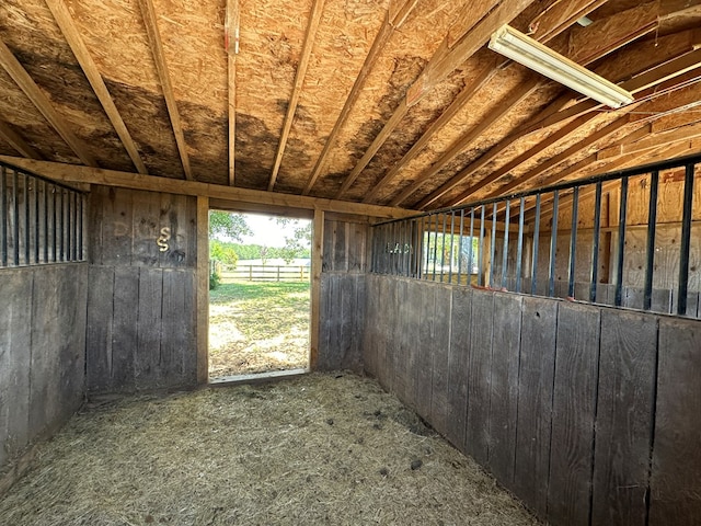 view of horse barn