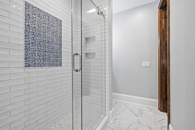 bathroom with walk in shower