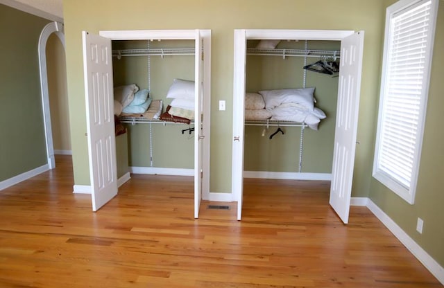 closet featuring visible vents