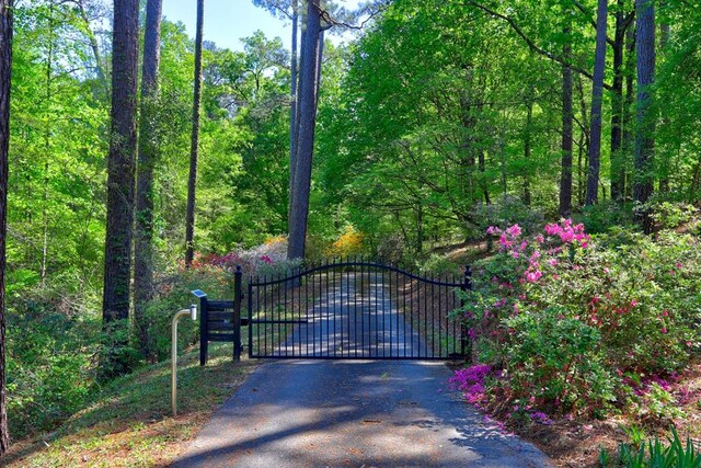 136 Kings Rd, Milledgeville, GA 31061 - gate featuring a wooded view