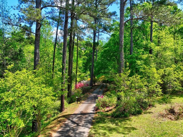 136 Kings Rd, Milledgeville, GA 31061 - view of property's community featuring a gate and a wooded view