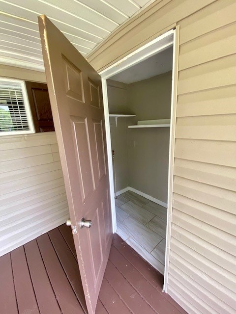 view of closet