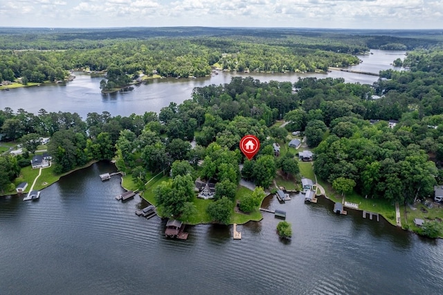 102 E Montego Ct, Milledgeville, GA 31061 - bird's eye view of a large body of water and a forest