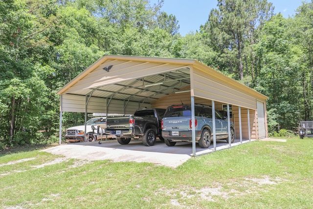 287 Napier Rd, Eatonton, GA 31024 - view of vehicle parking featuring a detached carport