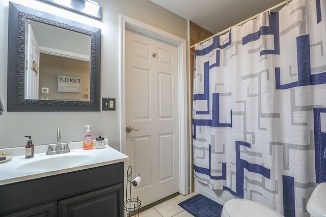 287 Napier Rd, Eatonton, GA 31024 - full bathroom featuring toilet, tile patterned floors, and vanity