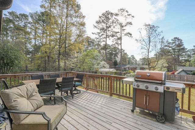 3715 Sinclair Dam Rd, Milledgeville, GA 31061 - wooden deck with outdoor dining area and fence