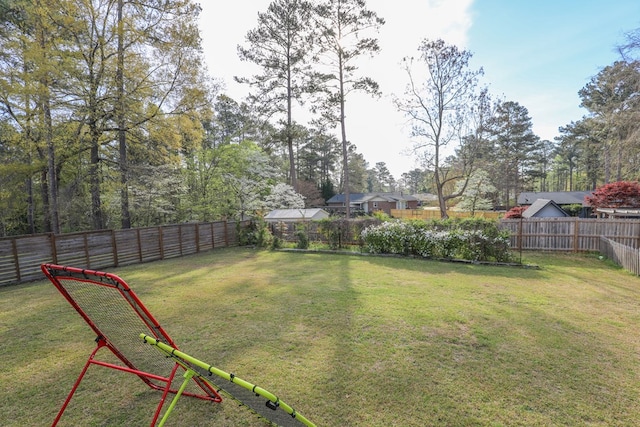 3715 Sinclair Dam Rd, Milledgeville, GA 31061 - view of yard with a fenced backyard
