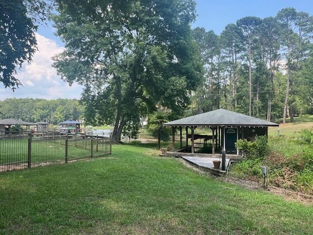 view of yard featuring a gazebo