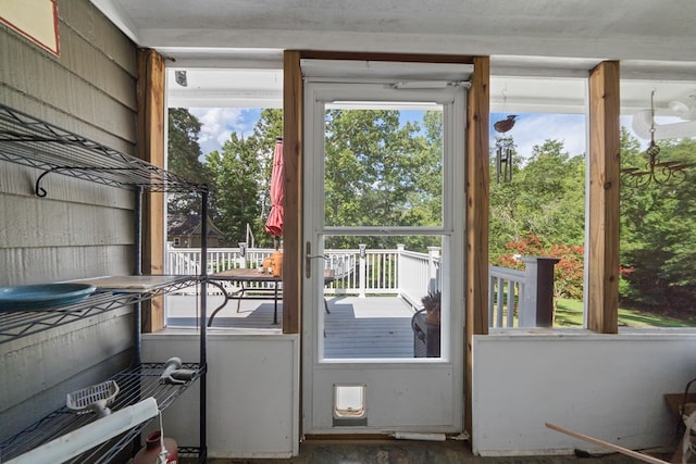 doorway featuring plenty of natural light