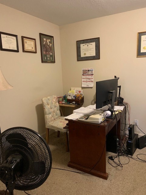 1683 Sara Hunter Ln, Milledgeville, GA 31061 - view of carpeted office space